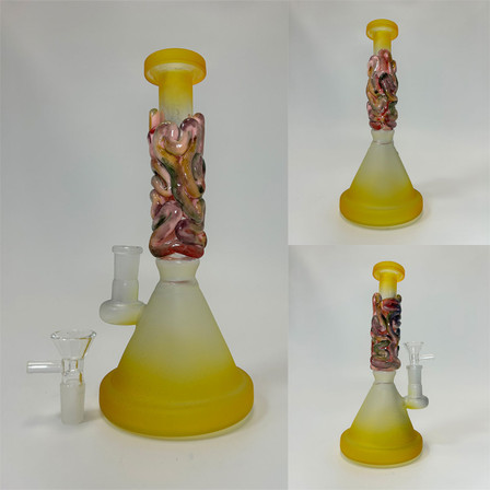 Night Luminous Waterpipe With Ice Catcher - 18 Inch - WPVC14