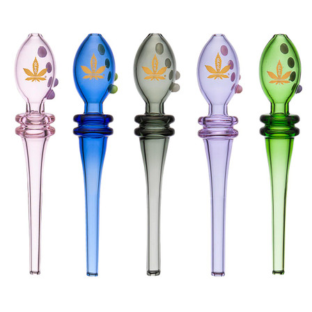 Aleaf 6 Inch Quad Glass Straw Nectar Collector - ALNC5035-V2