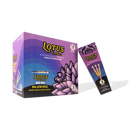 Rose Palms Lotus Cone - King Size - Pre-rolled - 3 Cones Per Pack - 15 Packs Per Pack Rose Palms Lotus Cone - King Size - Pre-rolled - 3 Cones Per Pack - 15 Packs Per Pack