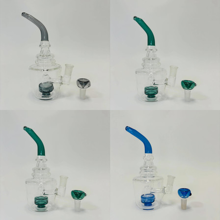 Waterpipe 8 Inch Bent Neck With Showerhead Perc (Rh-151) Waterpipe 8 Inch Bent Neck With Showerhead Perc (Rh-151)