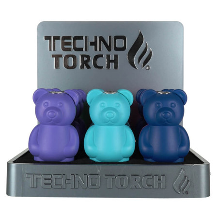 Techno Torch Bear Lighter - 12 Per Display - 19022-R - Assorted Techno Torch Bear Lighter - 12 Per Display - 19022-R - Assorted
