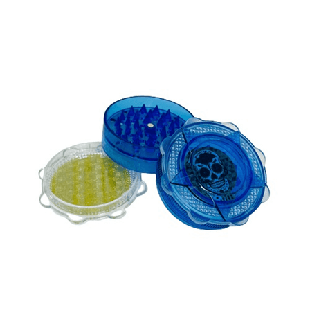 Skull Handmuller Plastic Grinder - 55mm - 4 Parts - Assorted Colors Skull Handmuller Plastic Grinder - 55mm - 4 Parts - Assorted Colors