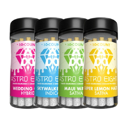 Astro Eight Liquid Diamond - THC-A - 2 Grams Preroll - 10 Piece Per Jar Astro Eight Liquid Diamond - THC-A - 2 Grams Preroll - 10 Piece Per Jar