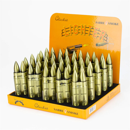 Clickit Lighter - Pistol Torch - 16 Counts Per Display - GH10260-3