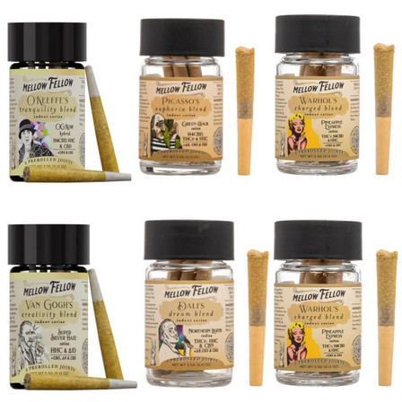 Mellow Fellow Indoor Caviar Prerolls - 3.5 Grams - 5 Counts Per Jar Mellow Fellow Indoor Caviar Prerolls - 3.5 Grams - 5 Counts Per Jar