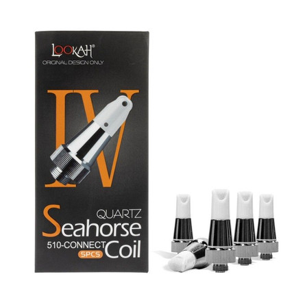 Lookah - 510 Connect Seahorse IV Quartz Coil - 5 Pieces Lookah - 510 Connect Seahorse IV Quartz Coil - 5 Pieces