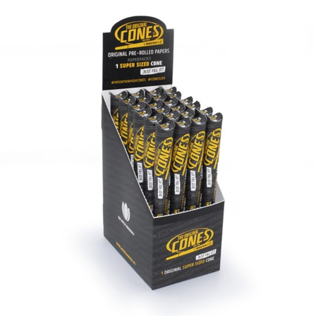 The Original Cones Super Size Pre-rolled Papers 180mmx58mm - 24 Counts Per Box The Original Cones Super Size Pre-rolled Papers 180mmx58mm - 24 Counts Per Box