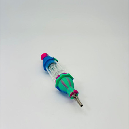 Silicone and Glass Nectar Collector Kit with Per Tree Perc Assorted Colors - S101 - 8 inches Silicone and Glass Nectar Collector Kit with Per Tree Perc Assorted Colors - S101 - 8 inches
