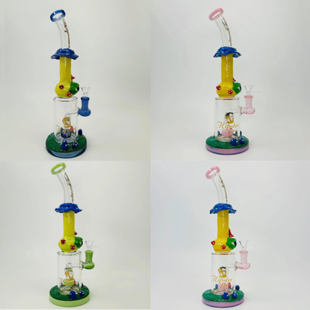 Hipster - Waterpipe 14 Inches Bent Neck Monster - Mushroom TZ191Â Hipster - Waterpipe 14 Inches Bent Neck Monster - Mushroom TZ191Â