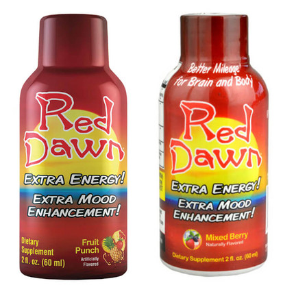 Red Dawn - Extra Mood Enhancement - 2oz - 4 Counts Per Serving Bottle - 12 Bottles Per Box Red Dawn - Extra Mood Enhancement - 2oz - 4 Counts Per Serving Bottle - 12 Bottles Per Box