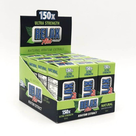 Relax Aid - 150x Ultra Strength Shots 10ml - 12 Per Display Relax Aid - 150x Ultra Strength Shots 10ml - 12 Per Display
