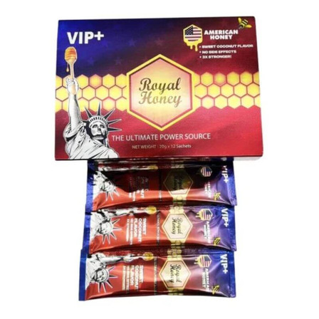 Royal Honey VIP and American Honey - 12 Counts Per Box - 20 Grams Royal Honey VIP and American Honey - 12 Counts Per Box - 20 GramsÂ