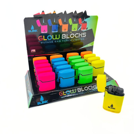 Blink - Block Torch Lighter - 20-count Per Display Glow Blink - Block Torch Lighter - 20-count Per Display Glow