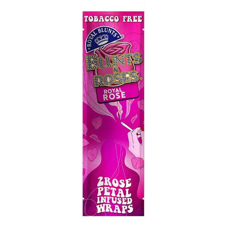 Royal Blunts - Wraps Blunt N Roses (Rose Petal) - 2 Counts Per Pack - 25 Pouches Per Box Royal Blunts - Wraps Blunt N Roses (Rose Petal) - 2 Counts Per Pack - 25 Pouches Per Box