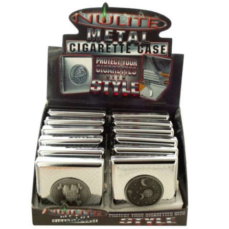 Nulite - Tobacco Case Metal - 12 Packts Per Display