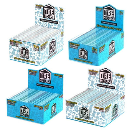 Tre House - Premium Rolling Papers - 50 Leaves Per Pack - 50 Packs Per Box Tre House - Premium Rolling Papers - 50 Leaves Per Pack - 50 Packs Per Box