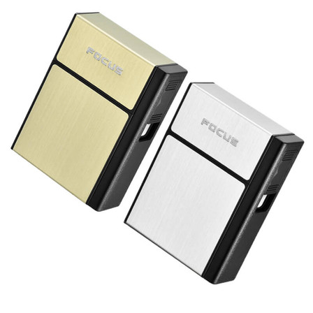 Focus - Cigarette Case With Electric Lighter - Assorted Colors - Price Per Piece Focus - Cigarette Case With Electric Lighter - Assorted Colors - Price Per Piece