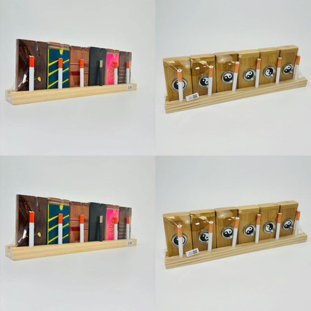 Dugout Wood - 4 Inches - 6 Counts Per Display - Assorted Dugout Wood - 4 Inches - 6 Counts Per Display - Assorted