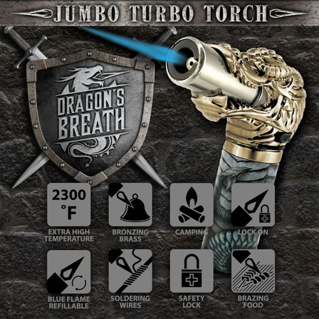 Smokezilla - Dragon Jumbo Torch - 6 Counts Per Display Smokezilla - Dragon Jumbo Torch - 6 Counts Per Display