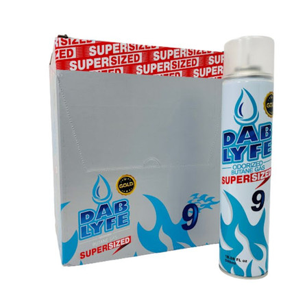 Dab Lyfe - Butane 9x Gold - 540ml - 12 Per Box - 6 Box Per Cases Dab Lyfe - Butane 9x Gold - 540ml - 12 Per Box - 6 Box Per Cases