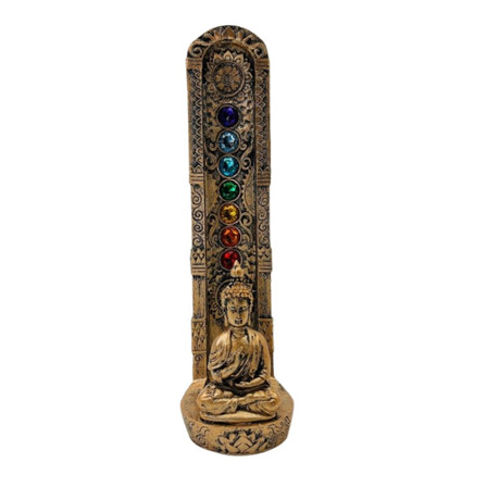 Standing Buddha - Incense Burner - 7 Colors - Chakra Stones
