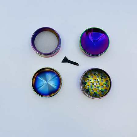 Smokezilla - Grinder Tool - 4 Parts - 50mm - Rainbow Smokezilla - Grinder Tool - 4 Parts - 50mm - Rainbow