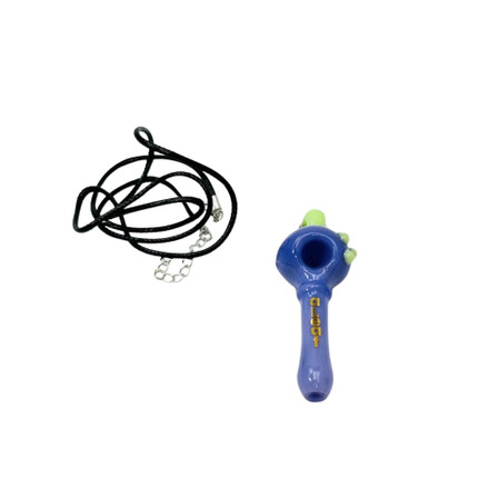  Aleaf - 2.75 Inches - Slime Dotted Pendant Spoon Mini - Purple - ALHP 2048