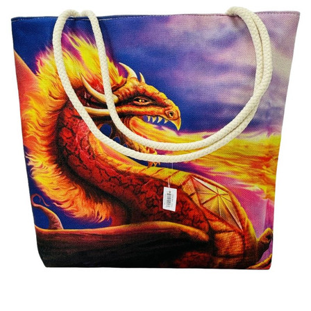 Fire Dragon Tote Bag - 3283 Fire Dragon Tote Bag - 3283