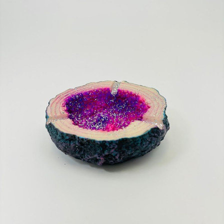 Purple Crystal Ash Tray - Medium -3001 Purple Crystal Ash Tray - Medium -3001