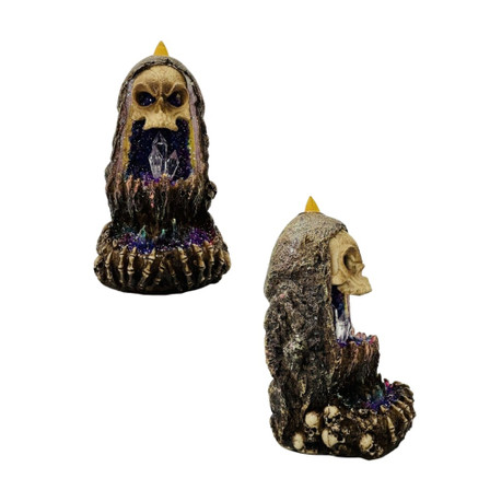Skull Back Flow Incense Burner - 2894 Skull Back Flow Incense Burner - 2894