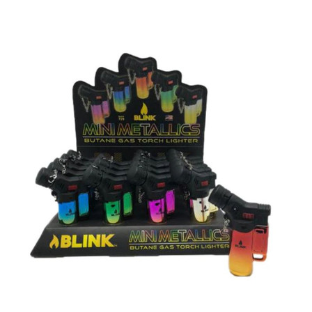 Blink - Mini Metallics - Torch - Lighter - 20 Counts Per Display Blink - Mini Metallics - Torch - Lighter - 20 Counts Per Display