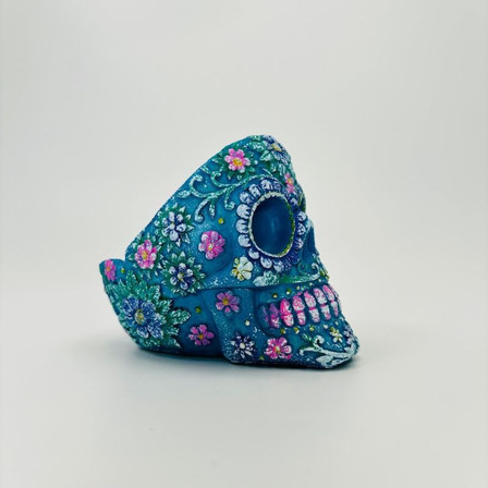 Aqua-pink Tall Skull Ashtray Aqua-pink Tall Skull Ashtray