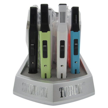Scorch Torch - See Thru Butane and Hold Button - 12 Pieces Per Display - #61698-1 Scorch Torch - See Thru Butane and Hold Button - 12 Pieces Per Display - #61698-1
