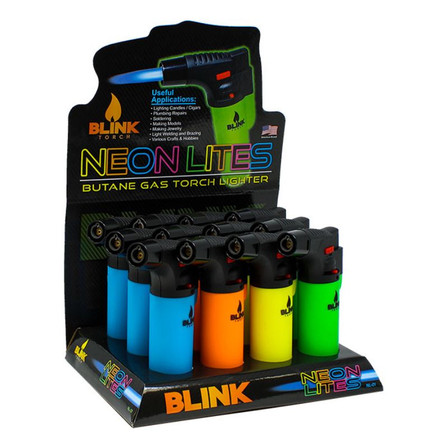 Blink Torch - Neon Bend Neck - 12 Counts Per Box Blink Torch - Neon Bend Neck - 12 Counts Per Box