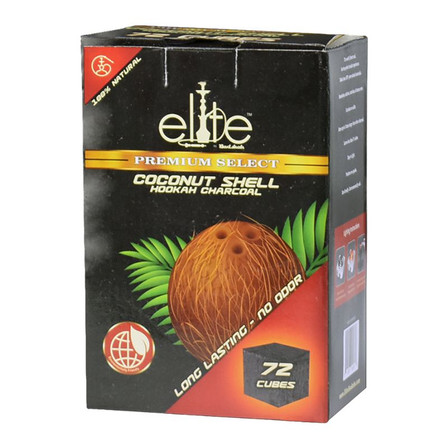 Elite - Coconut Shell Charcoal - 72 cubes Elite - Coconut Shell Charcoal - 72 cubes