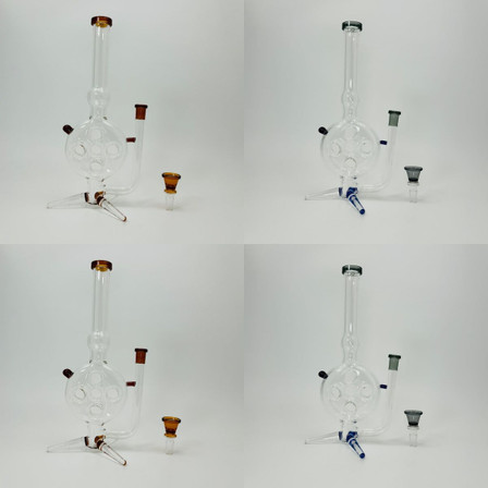 13.5-Inches-Waterpipe-Recycler Swiss Cheese-(RH-163) 13.5-Inches-Waterpipe-Recycler Swiss Cheese-(RH-163)