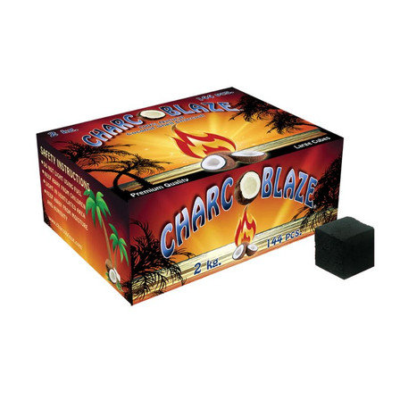 Charco Blaze Cubes - Hookah Charcoal - 2kg - 144 Pieces Per Box Charco Blaze Cubes - Hookah Charcoal - 2kg - 144 Pieces Per Box