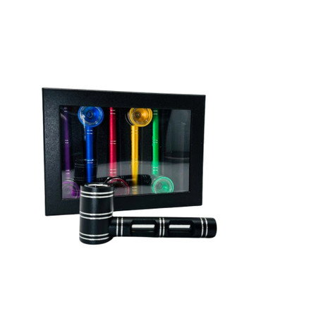 Ultra Metal Pipe - CNC Glass Stem and Bowl - 6 Counts Per Pack Ultra Metal Pipe - CNC Glass Stem and Bowl - 6 Counts Per Pack