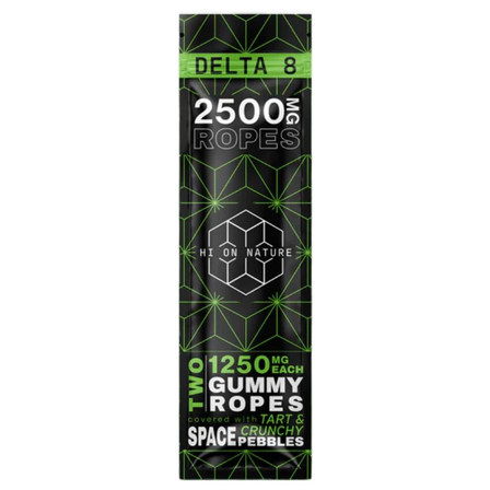 Hon Delta 8 - Gummy Ropes - 2500mg - 2counts Per Pack - Tart and Crunchy Candy Pebbles Hon Delta 8 - Gummy Ropes - 2500mg - 2counts Per Pack - Tart and Crunchy Candy Pebbles