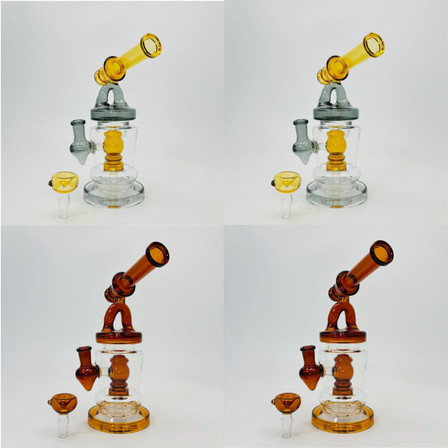 Telescope Style Waterpipe With Shower Perc - 10.5 Inches - (RH-172)