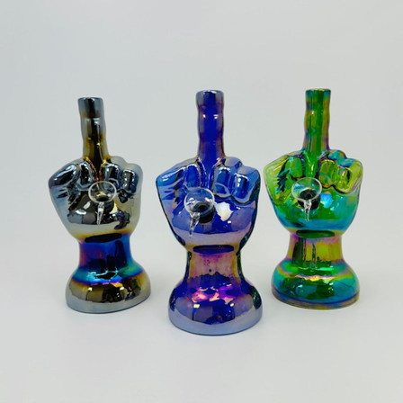 Glass Waterpipe - 8 Inches (GR-Y-15) Assorted Colors Glass Waterpipe - 8 Inches (GR-Y-15) Assorted Colors