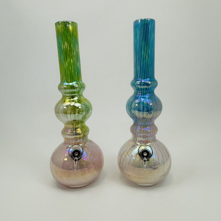 Soft Glass Waterpipe - 12 Inches (GR-Y-97) Soft Glass Waterpipe - 12 Inches (GR-Y-97)