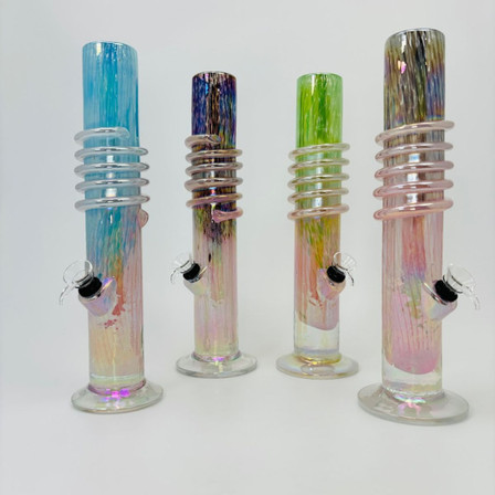 Soft Glass Waterpipe - 12 Inches - Assorted Colors - GR-Y-93 Soft Glass Waterpipe - 12 Inches - Assorted Colors - GR-Y-93
