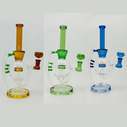 Recycler Waterpipe - With Showerhead Perc - 11 Inches - (Rh 190) Recycler Waterpipe - With Showerhead Perc - 11 Inches - (Rh 190)