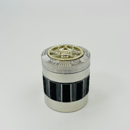 Bejeweled Metal Manual Grinder - 63mm - 4 Parts - Assorted Colors 