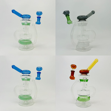 Recycler Waterpipe With Showerhead Perc - 10 Inches - RH-192 