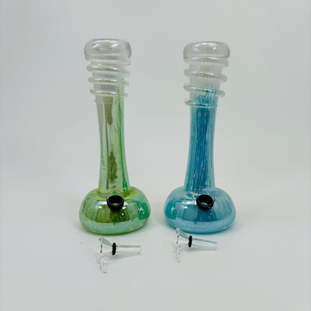 9 Inches - Softglass Waterpipe - GR-Y-43 - Assorted Color 9 Inches - Softglass Waterpipe - GR-Y-43 - Assorted Color