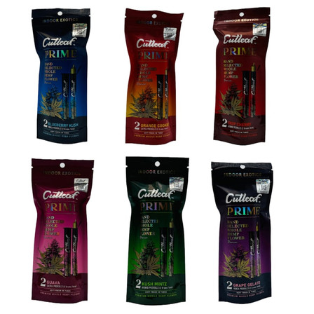Cutleaf - Prime Hemp - 1 Gram - Preroll - 2 Pieces Per Pack
