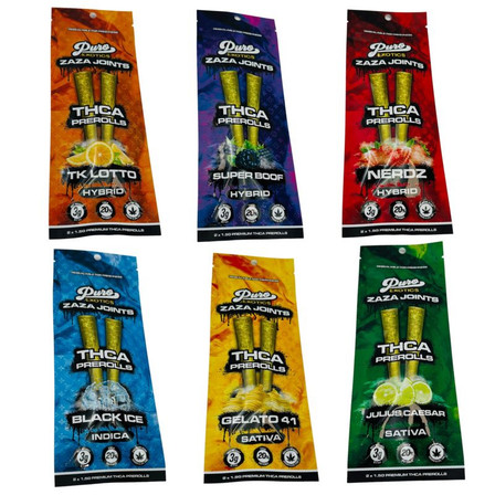 Puro Exotics - Zaza - THC-A - Preroll - 1.5 Grams - 2 Per Pack Puro Exotics - Zaza - THC-A - Preroll - 1.5 Grams - 2 Per Pack