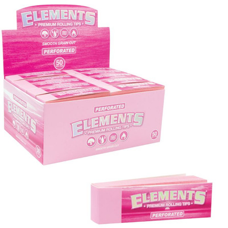 Elements - Perforated Pink Tips - 50 Packs Per Box Elements - Perforated Pink Tips - 50 Packs Per Box